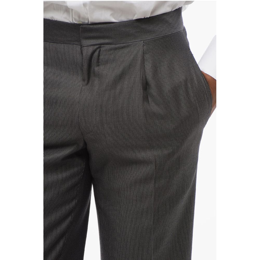 Pinstriped MANTUA Virgin Wool Pants