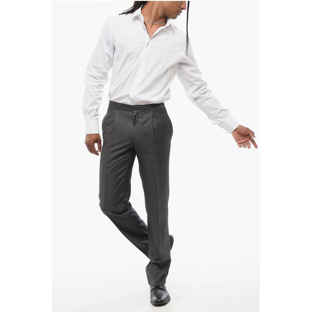Pinstriped MANTUA Virgin Wool Pants
