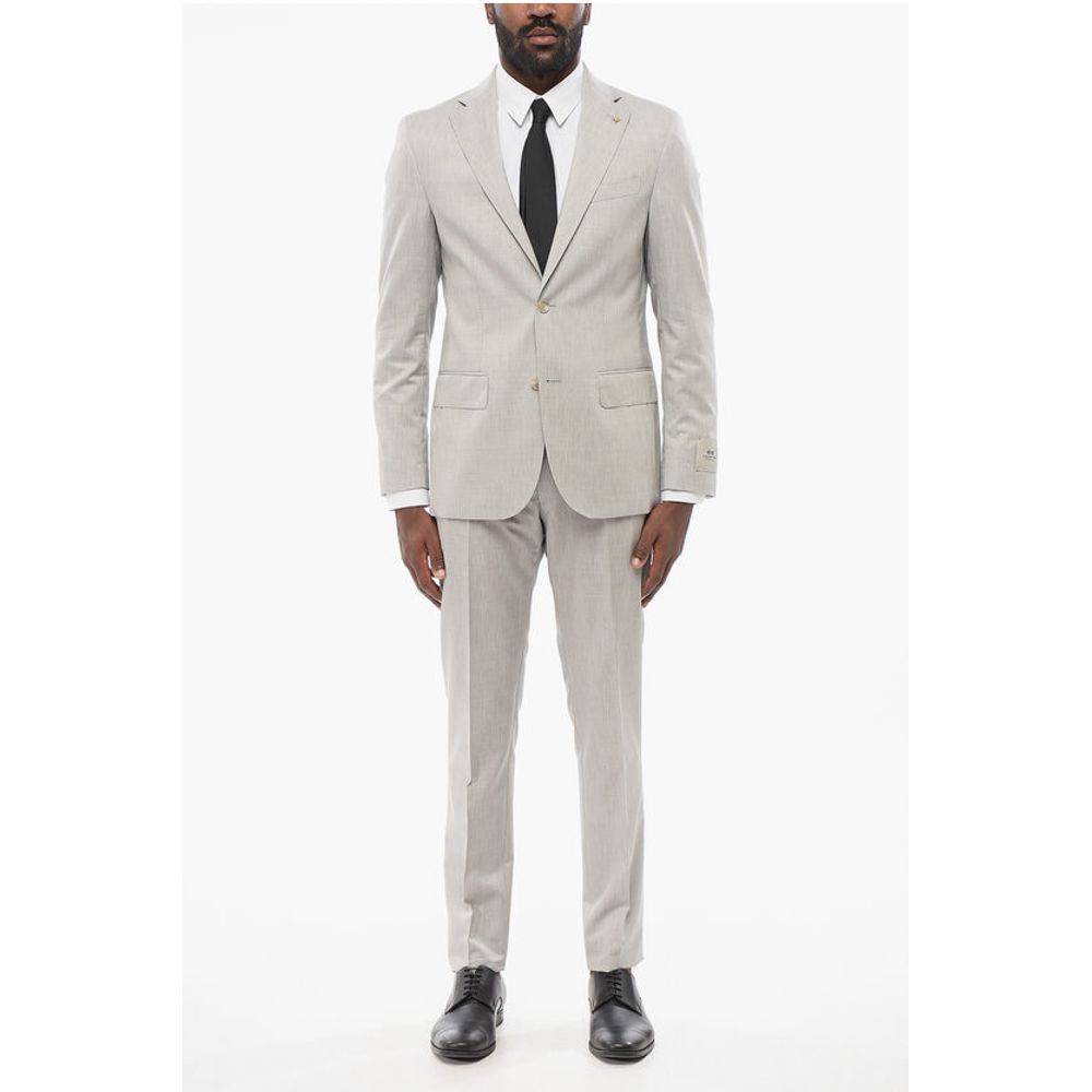 CC COLLECTION Half-lined REFINED Cotton Blend Suit