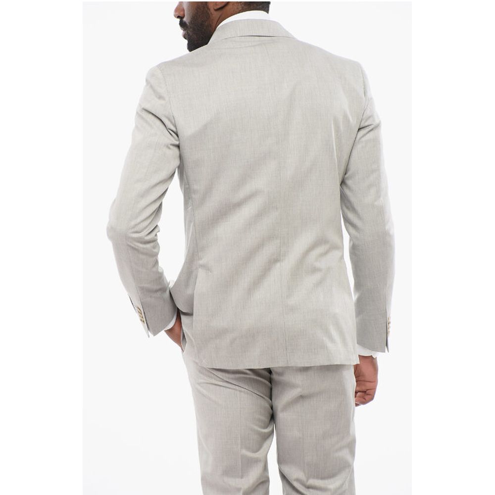 CC COLLECTION Half-lined REFINED Cotton Blend Suit