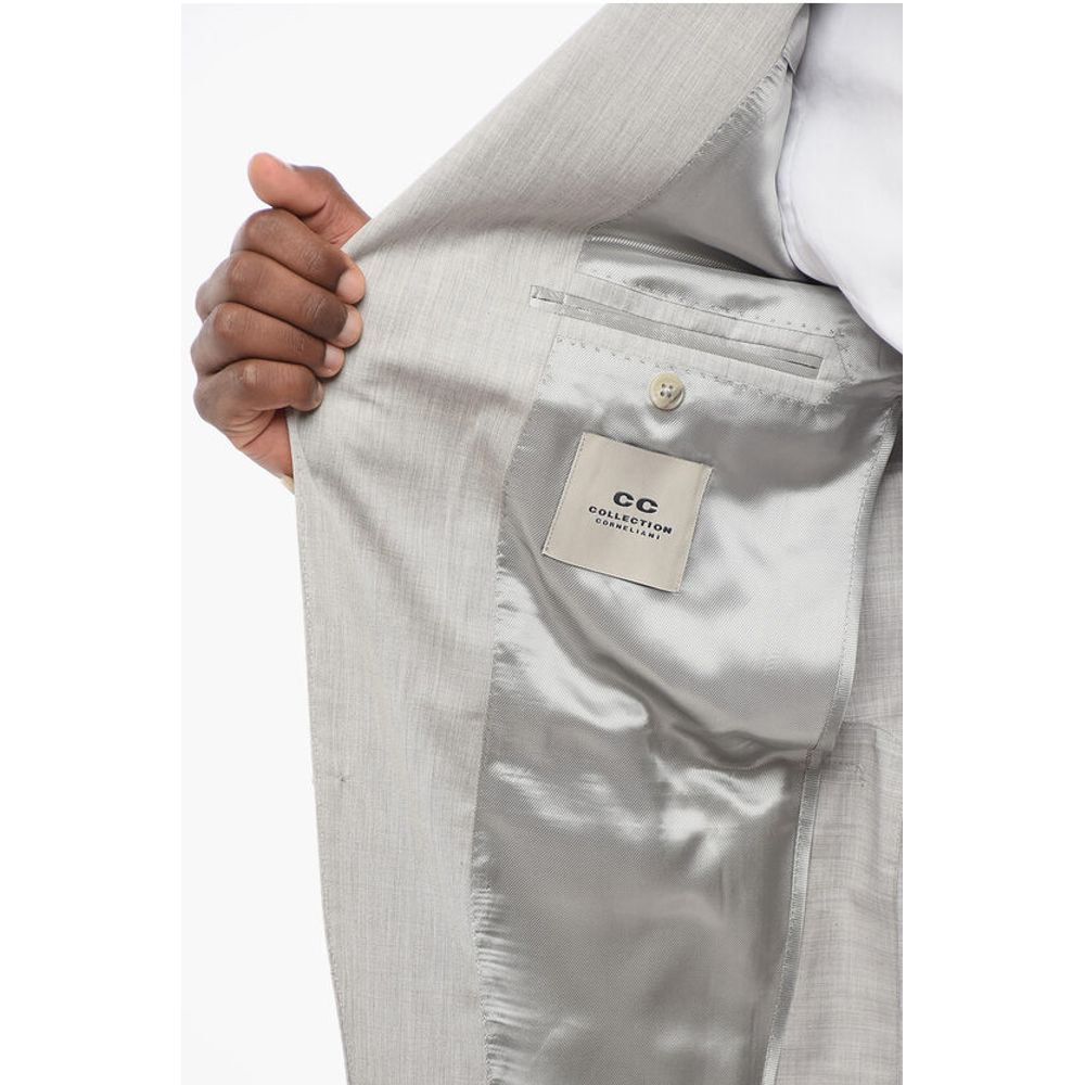 CC COLLECTION Half-lined REFINED Cotton Blend Suit