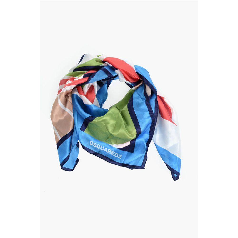 Geometrical Patterned Silk Foulard