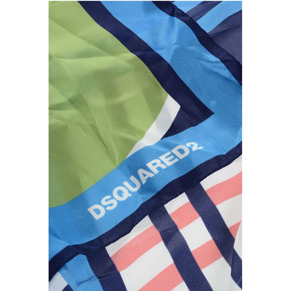 Geometrical Patterned Silk Foulard
