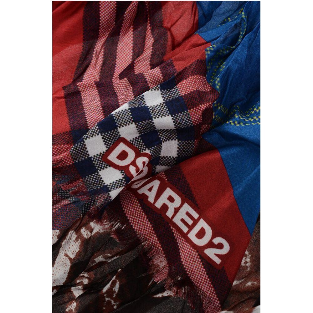 Patterned Multicolor Silk Foulard