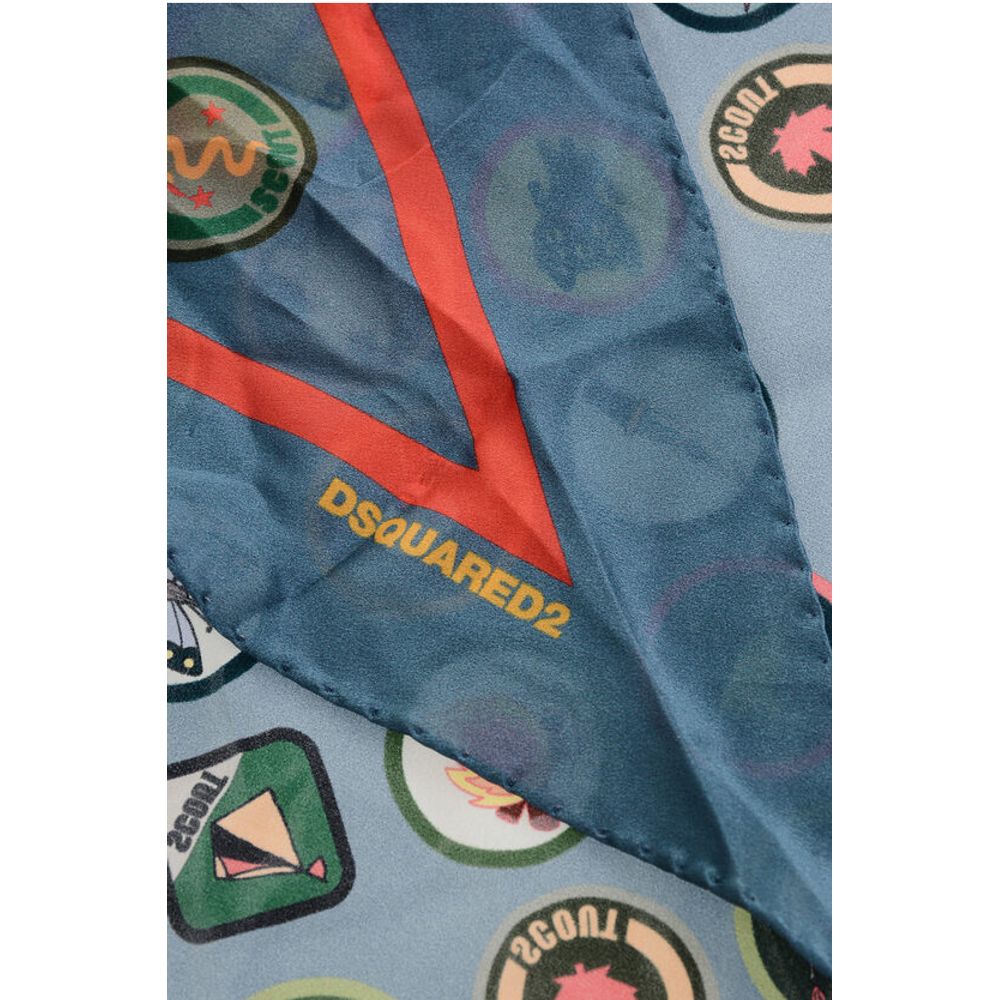 Patches Patterned Silk Foulard