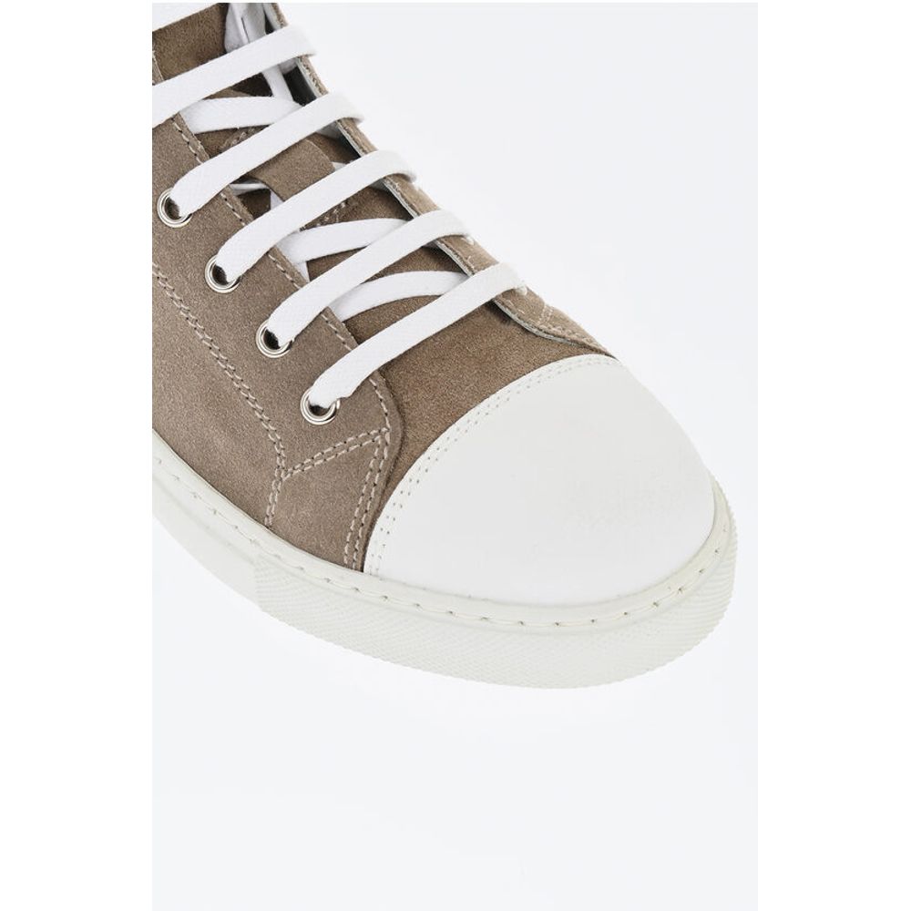 ID Suede High-Top Sneakers with Contrasting Details