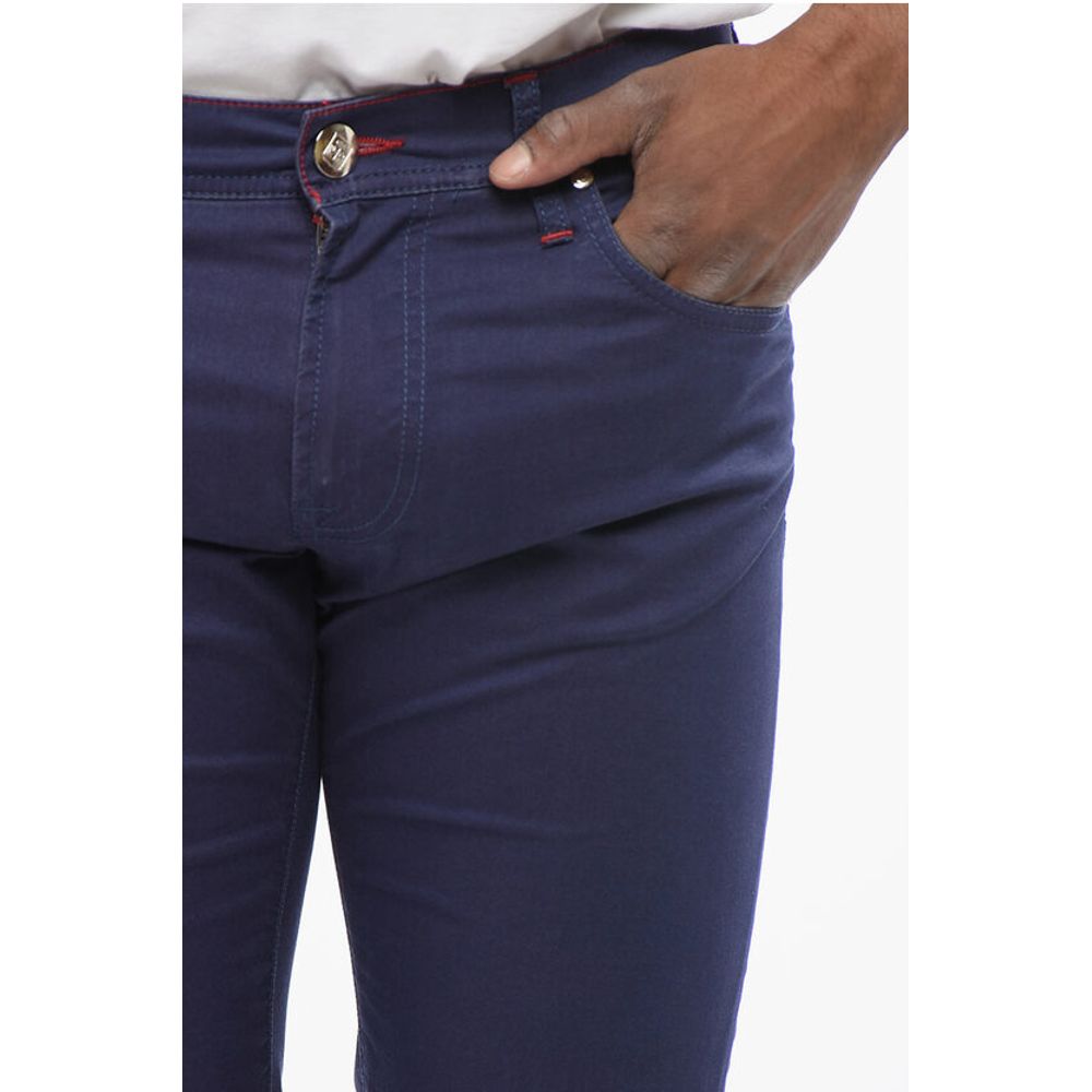 Cotton Washed- Effect Pants