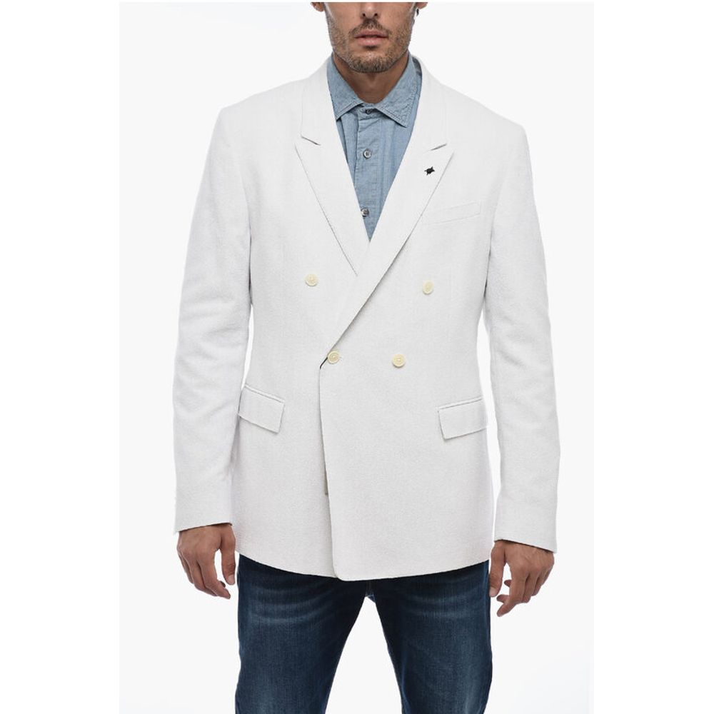 CC COLLECTION Double Breasted Blazer with Peak Lapel