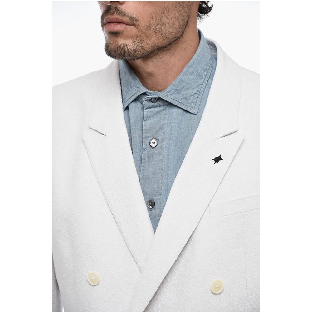 CC COLLECTION Double Breasted Blazer with Peak Lapel