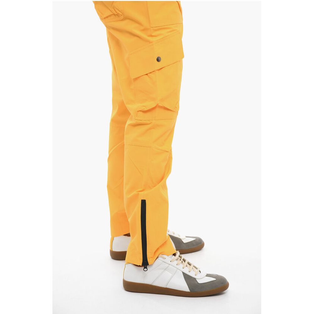 Cotton and Nylon Regular Waist Cargo Pants