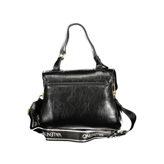 Nero Poliuretano Women Bag With Adjustable Handle