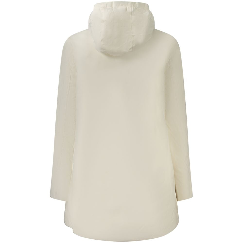 White Nylon Women Jacket