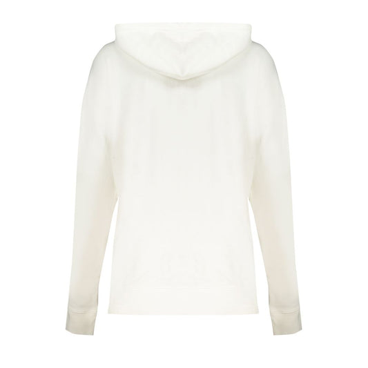 White Cotton Women's Hoodie