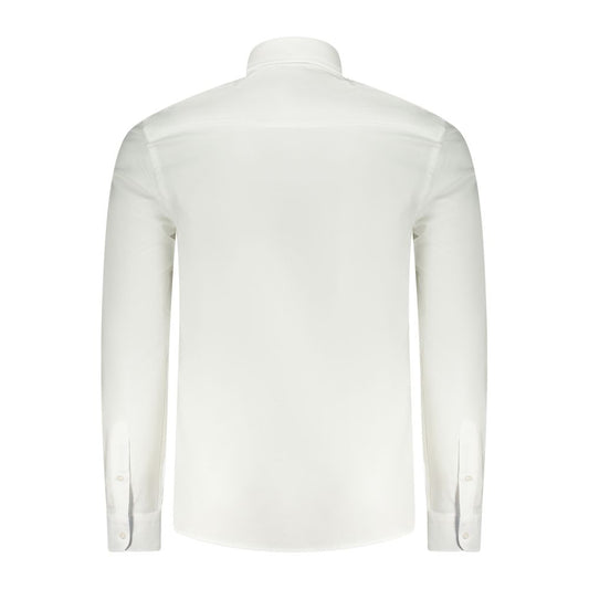 White Cotton Men Shirt