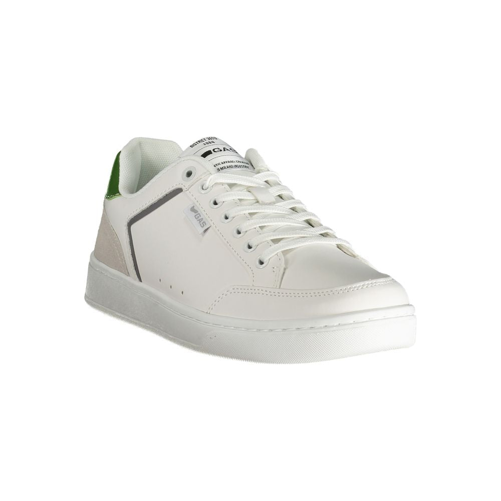 White Polyester Men Sneaker