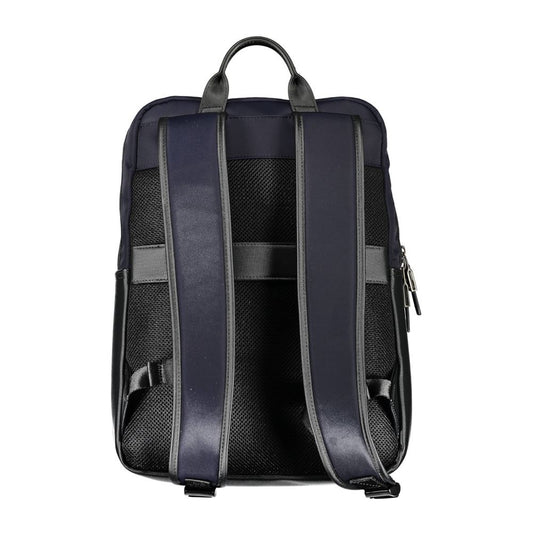 Blue Polyurethane Men's Backpack