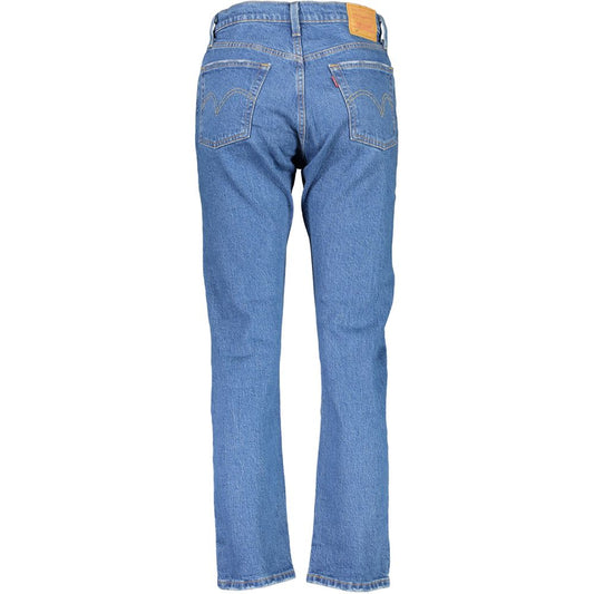 Blu Cotton Women Jeans
