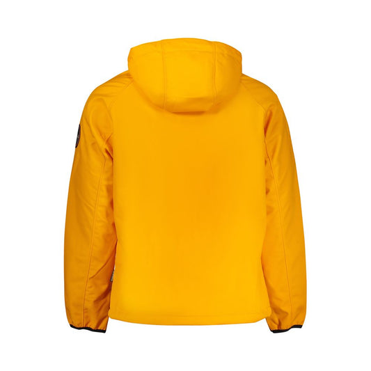Orange Polyester Shell Jacket