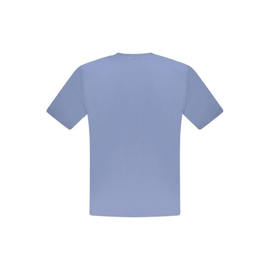 Blu Cotton Men T-Shirt