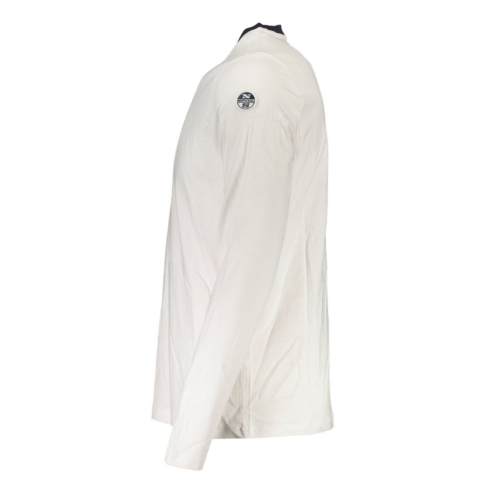 White Cotton Men T-Shirt