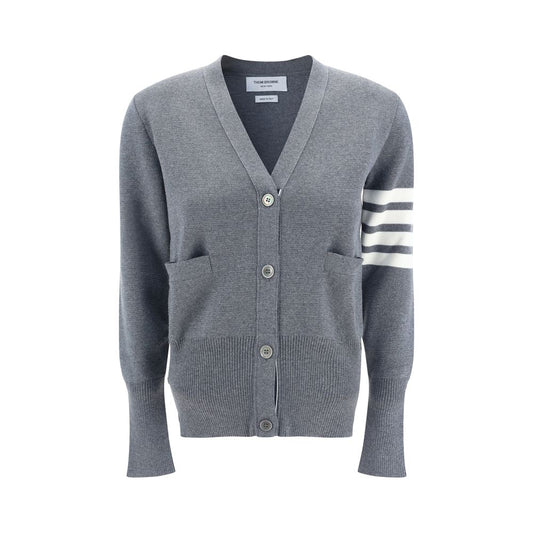 Gray Fleece Wool Cardigan