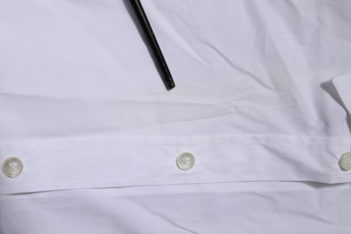 White Cotton GOLD Long Sleeves Formal Shirt