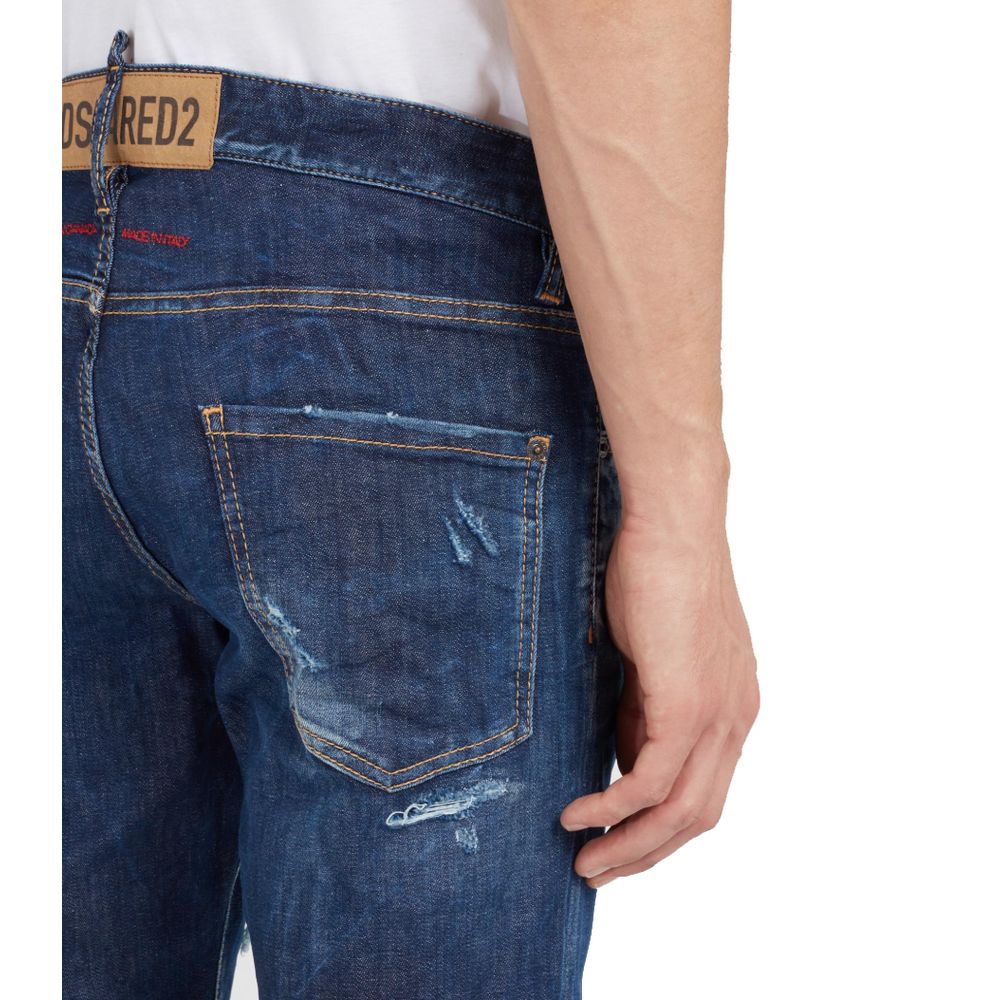 Blue Cotton Men Jeans
