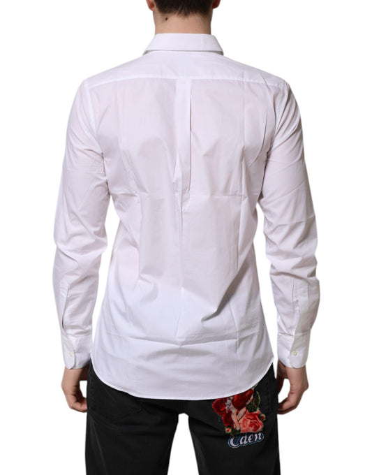 White Collared Long Sleeves Dress Formal Shirt
