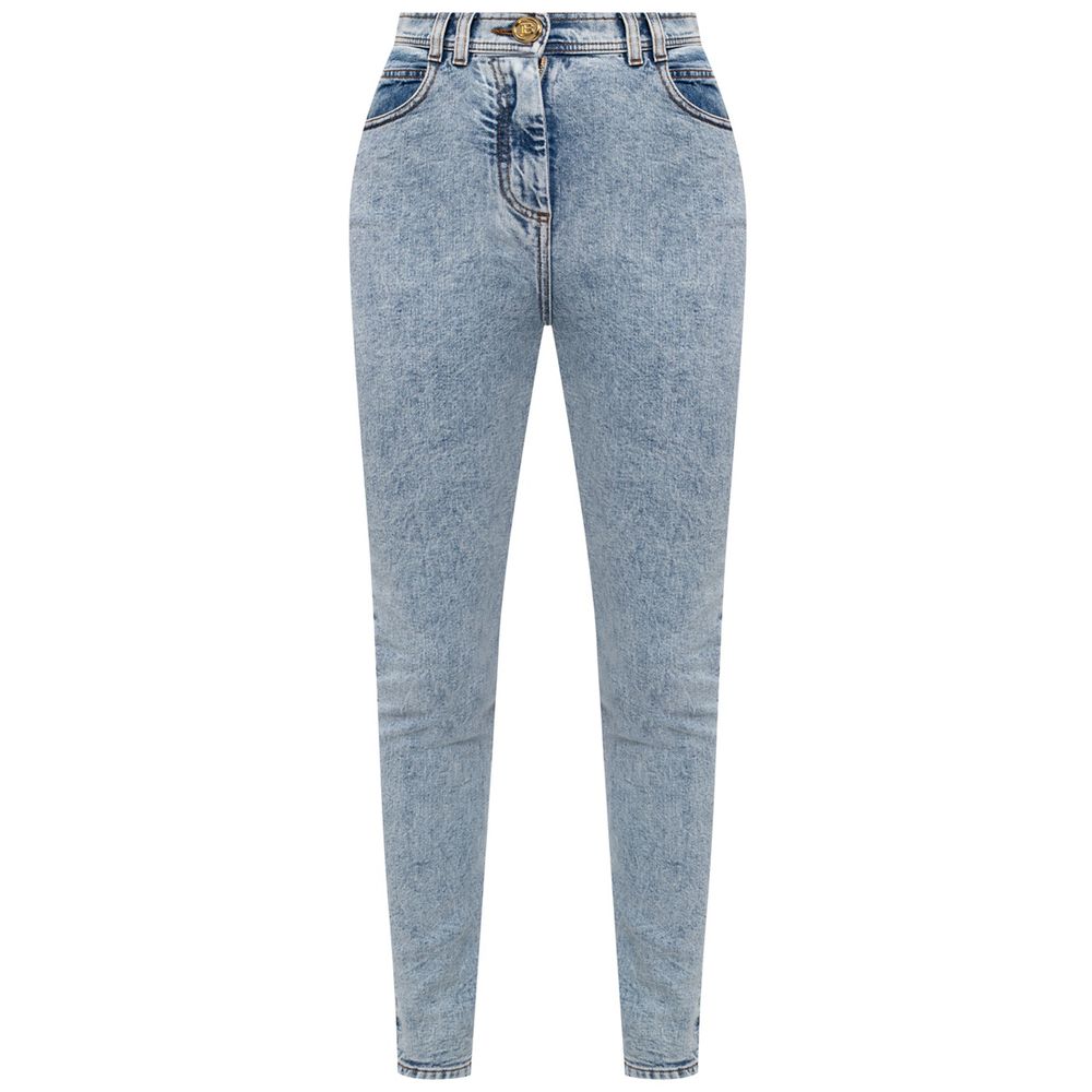 Blue Cotton Jeans & Pant