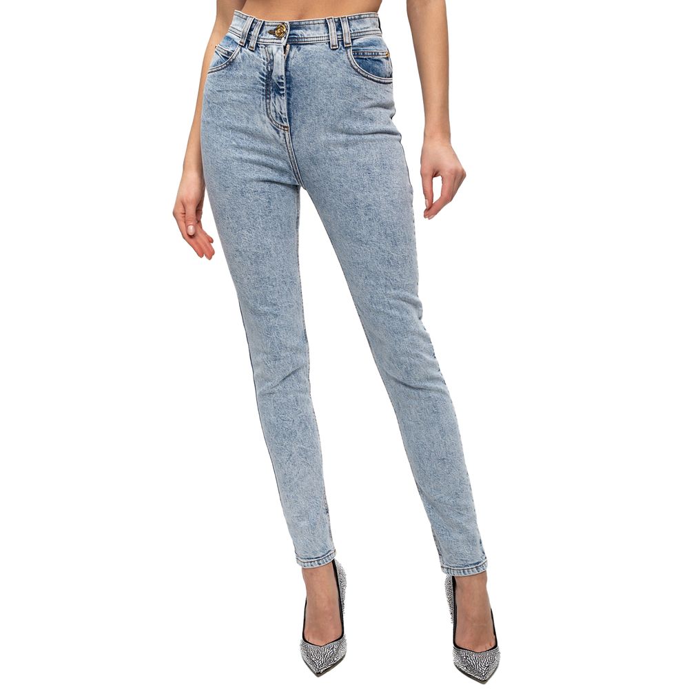 Blue Cotton Jeans & Pant