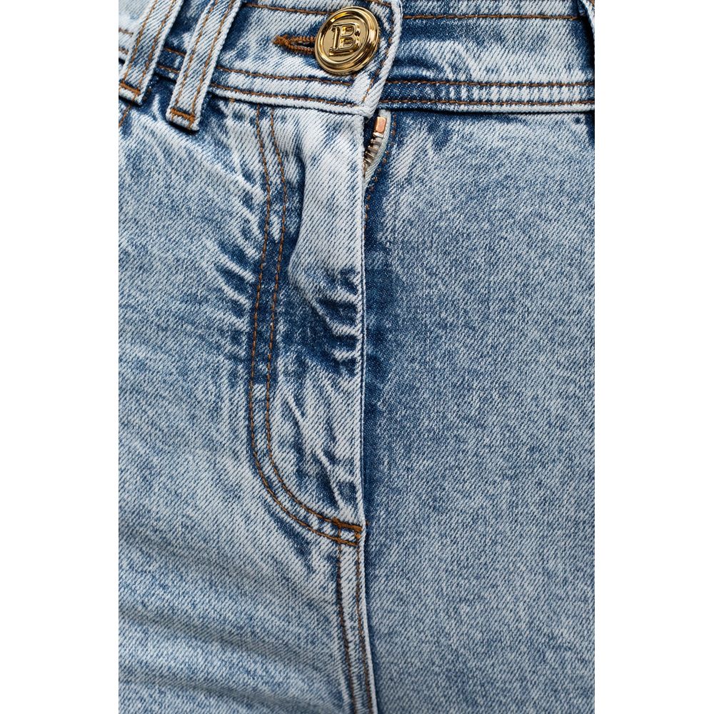 Blue Cotton Jeans & Pant