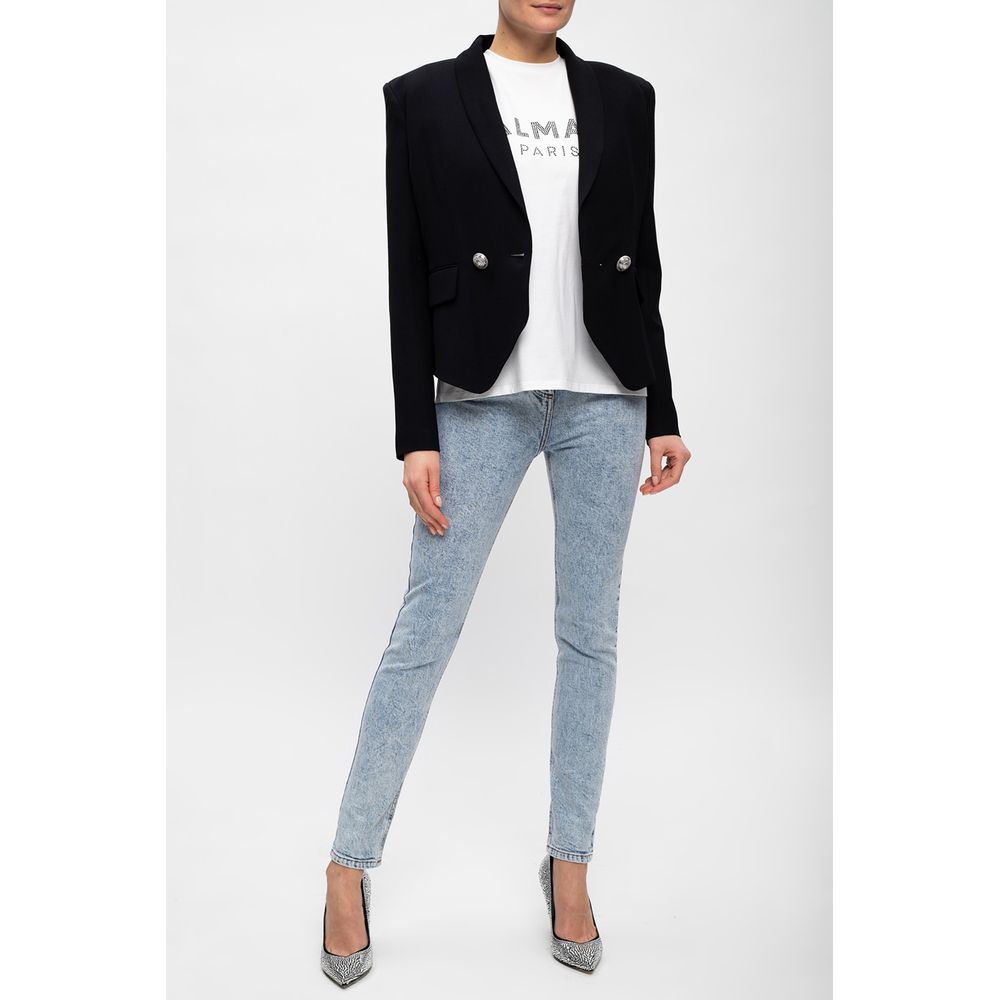 Blue Cotton Jeans & Pant