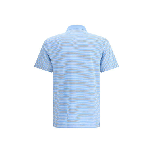 Light Blue Cotton Polo Shirt