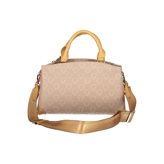 Beige Polyurethane Women's Bag