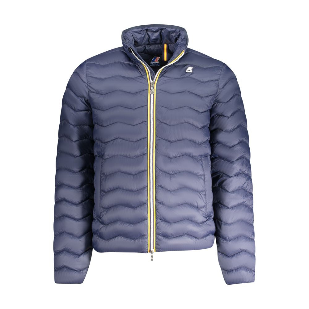 Blue Polyamide Men Jacket