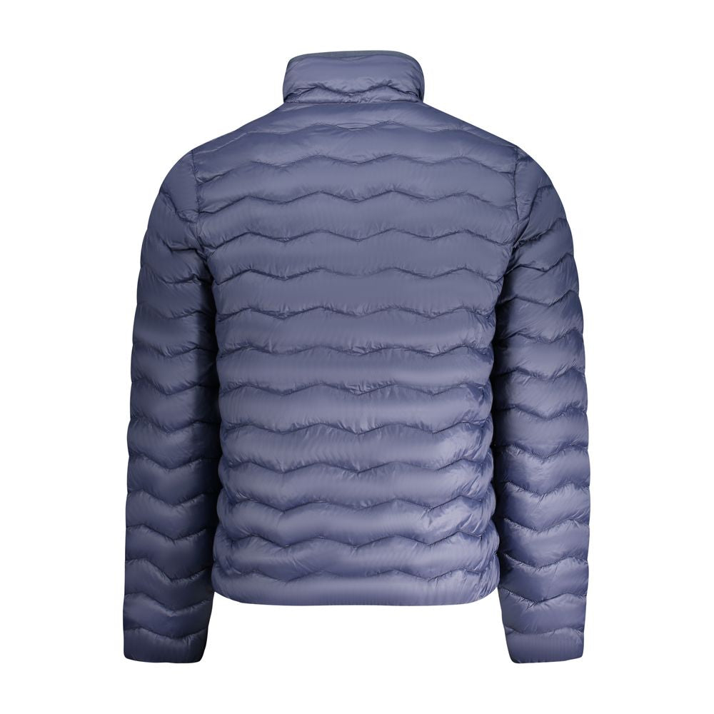 Blue Polyamide Men Jacket