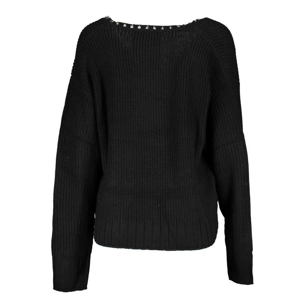 Black Fabric Sweatshirt