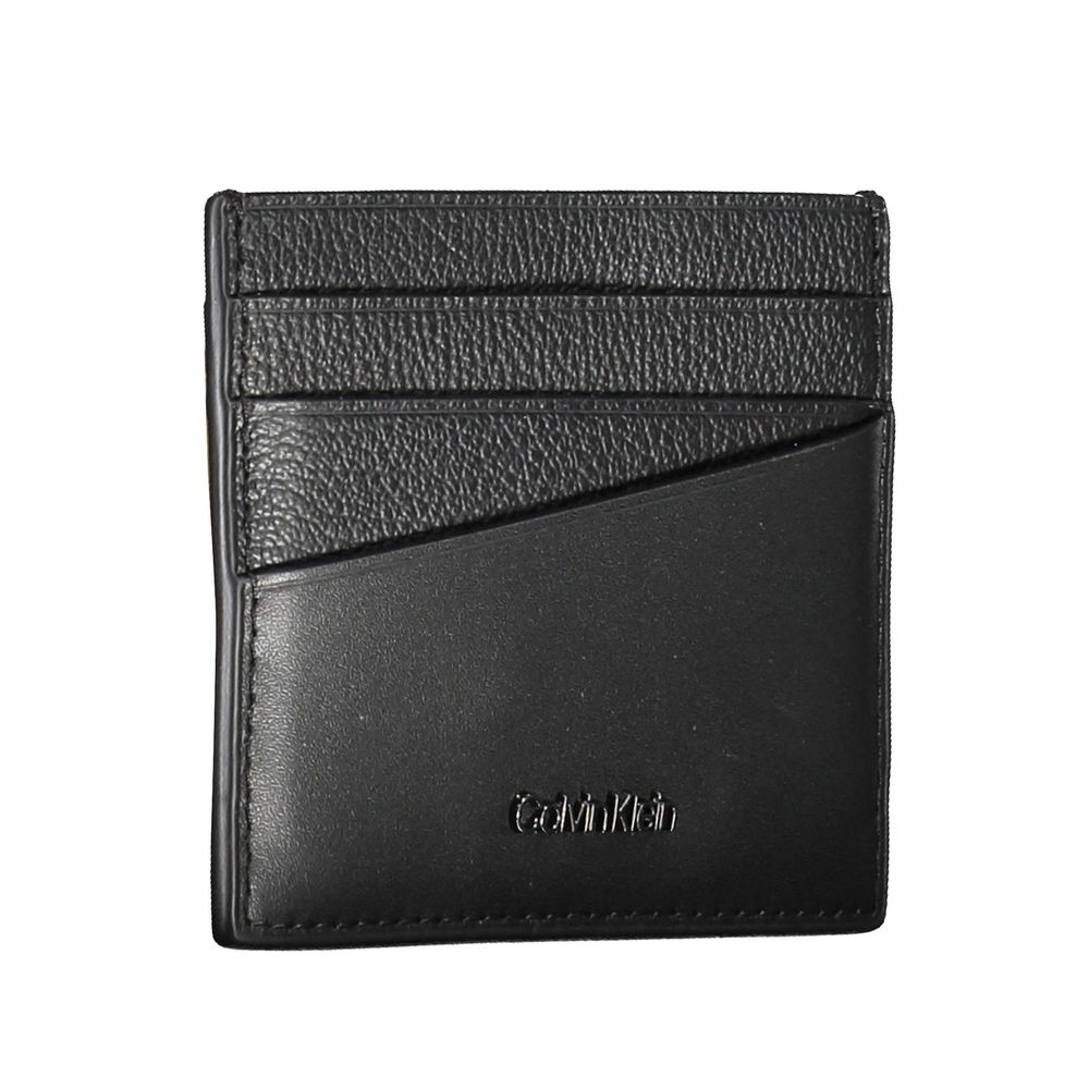 Black Leather Mens Wallet Holder