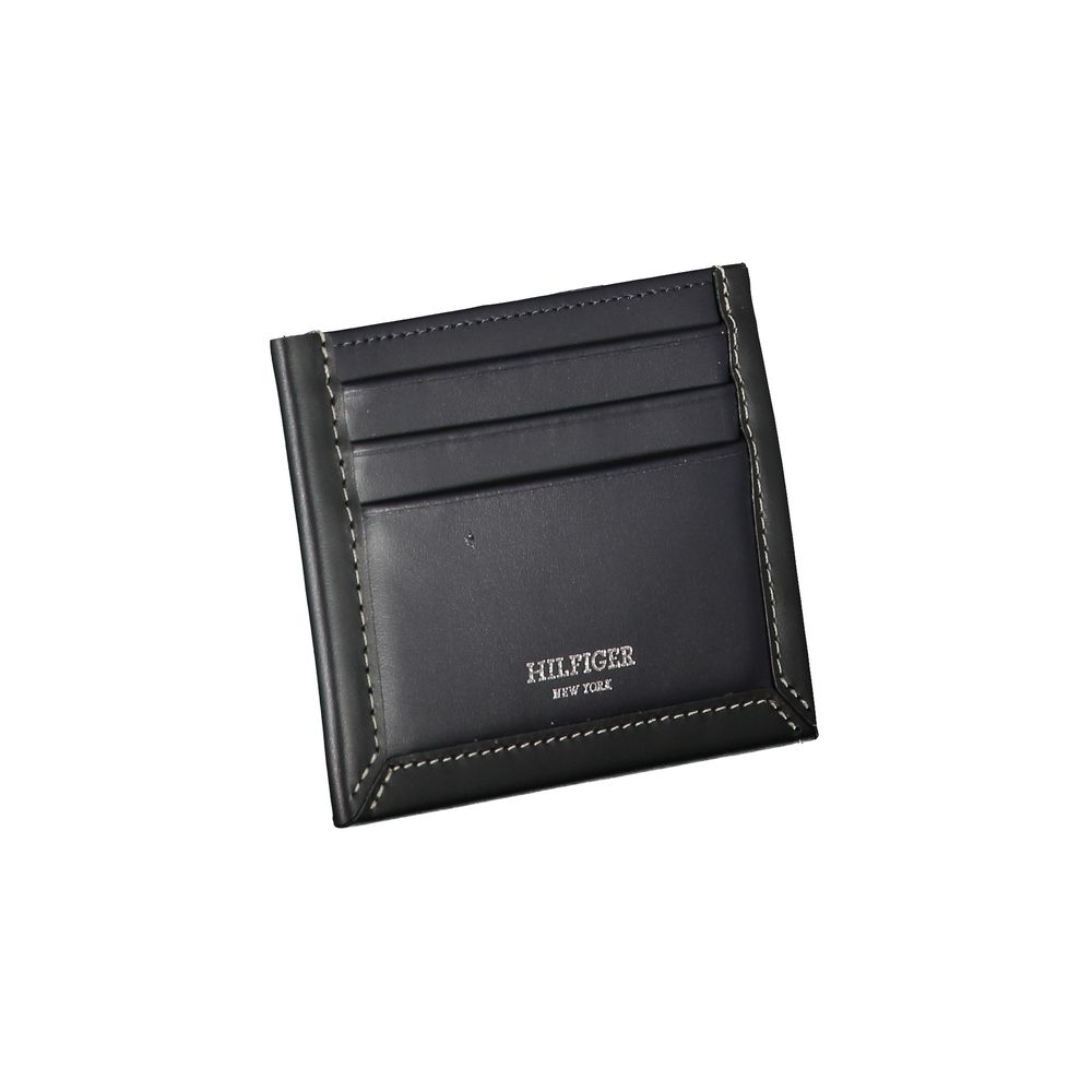 Blue Leather Men Wallet