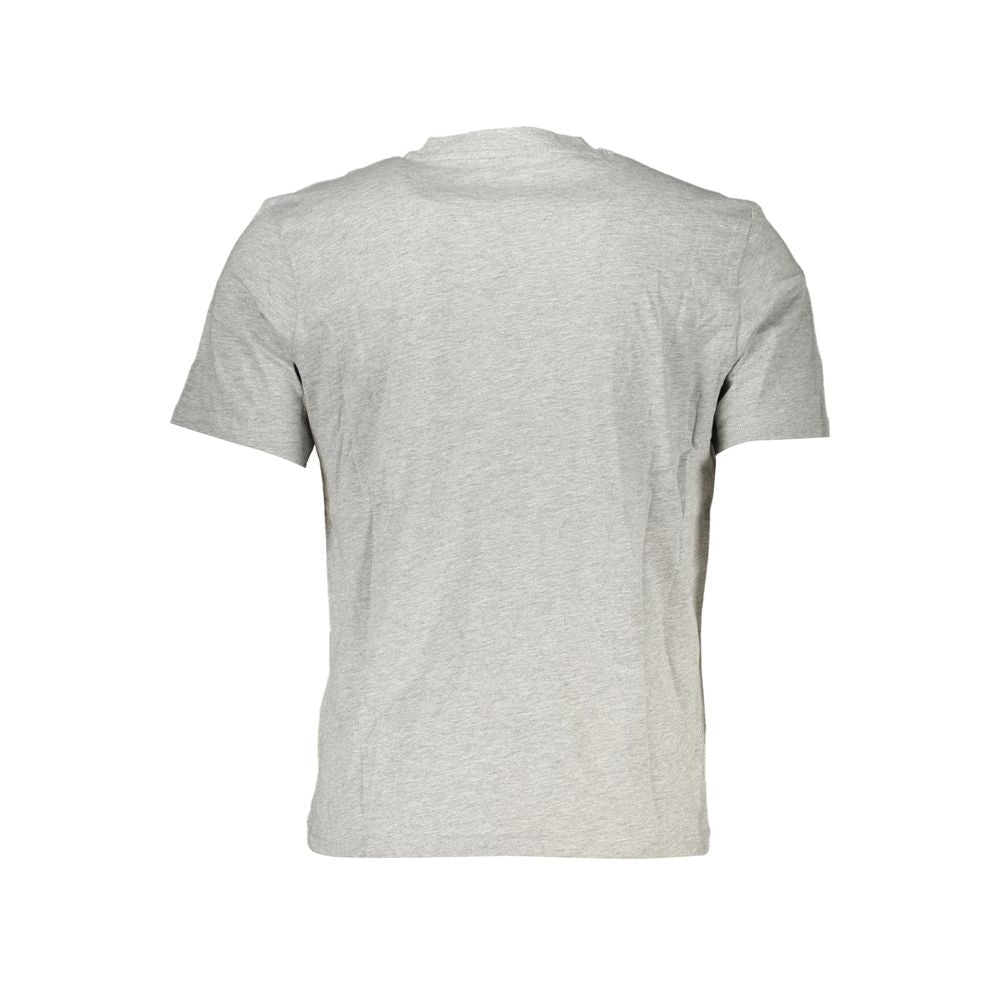 Gray Cotton Men T-Shirt