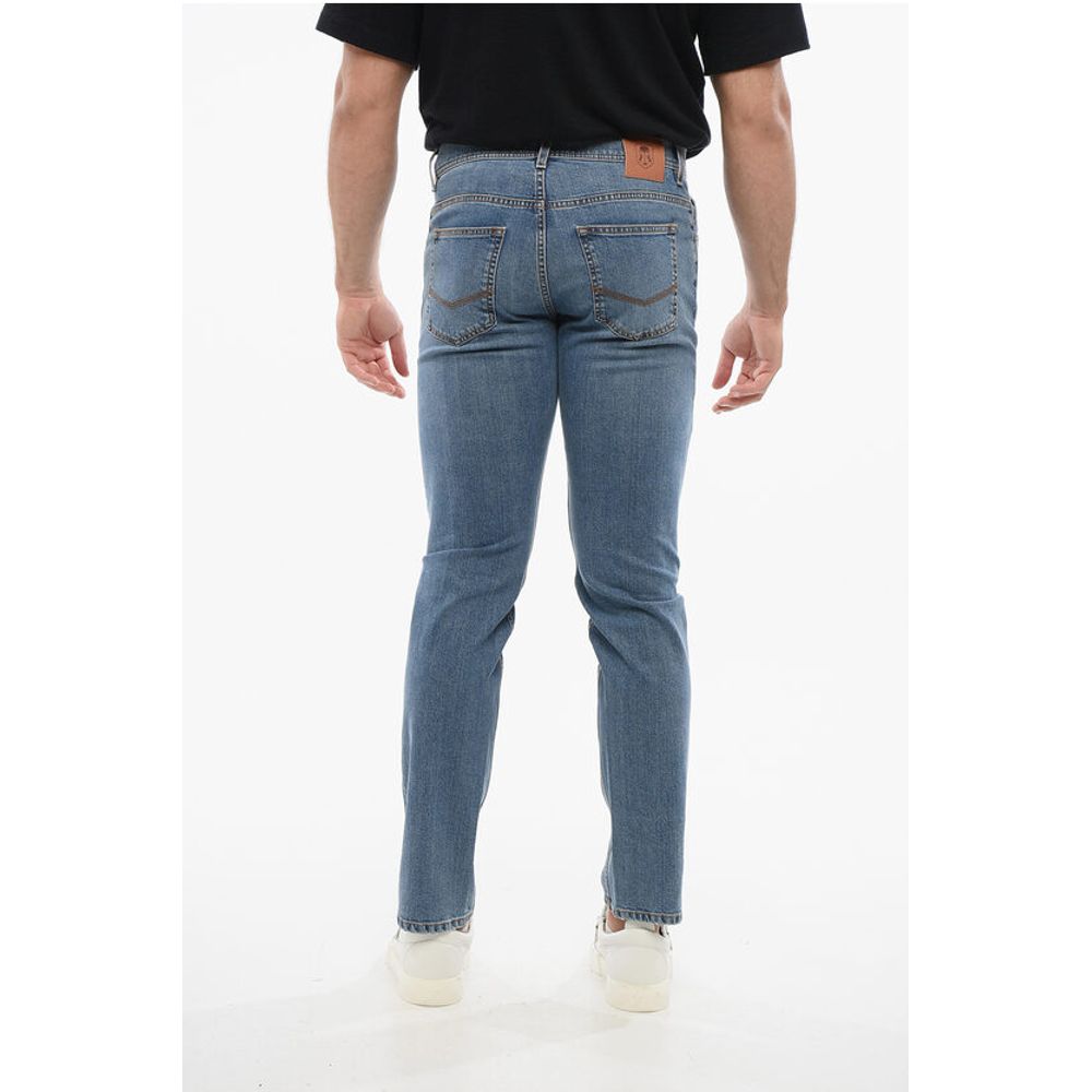 Faded Effect Regular Fit Denims