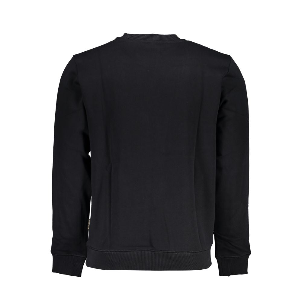 Black Cotton Men's Sweatshirt