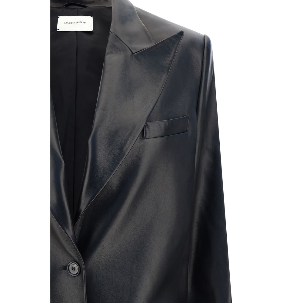 Leather Blazer Jacket