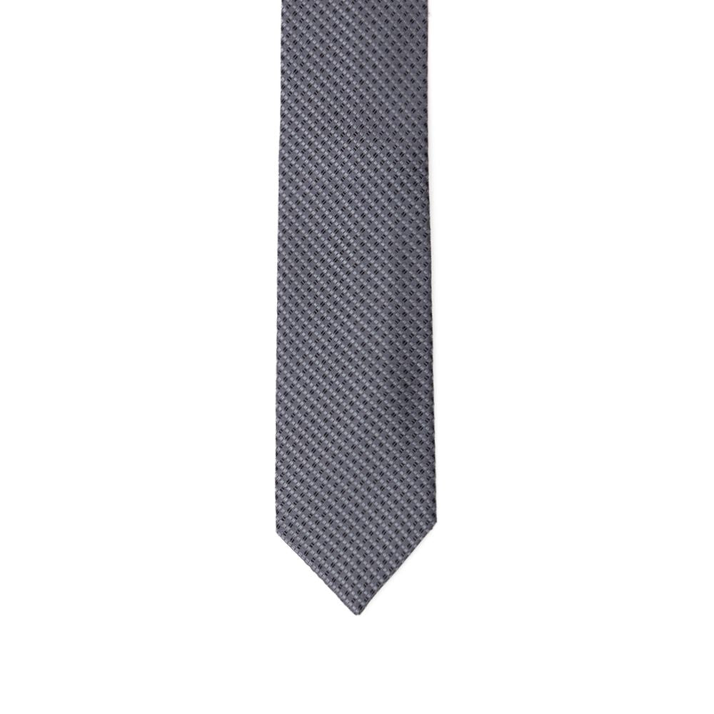 Gray Silk Ties & Bowty