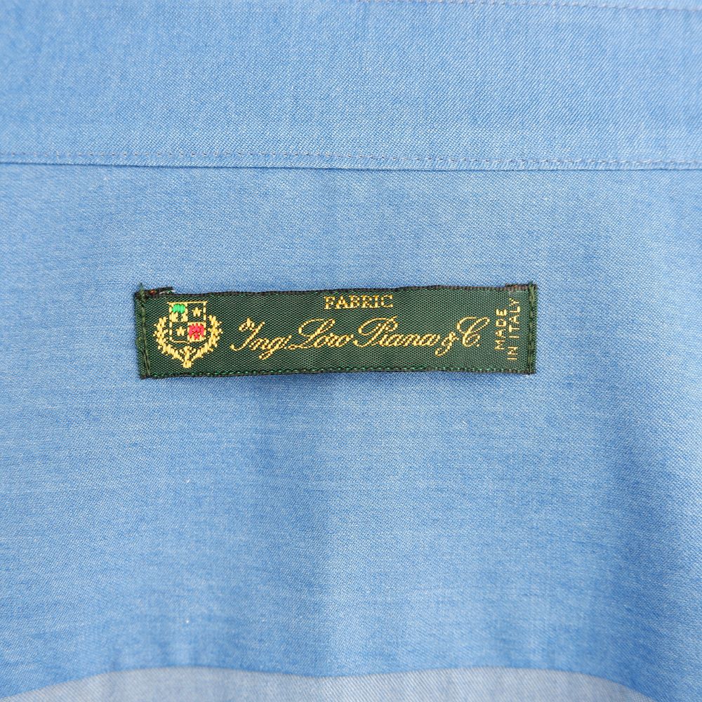 Blue Cotton Men's Shirt