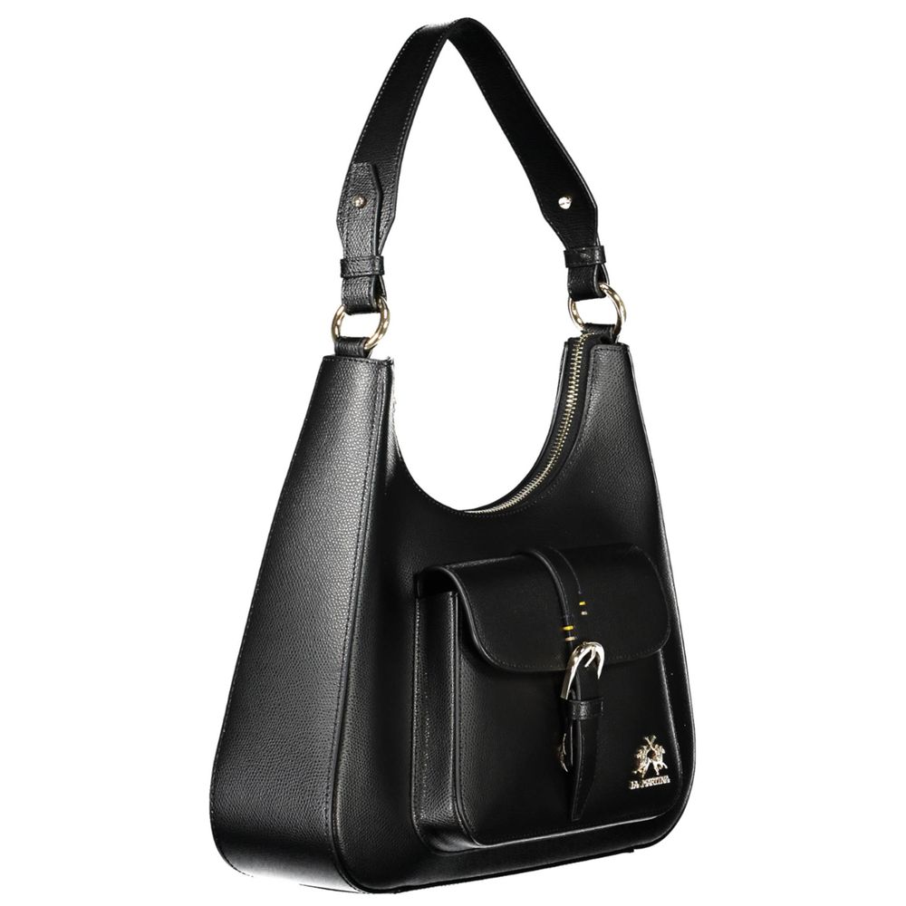 Black Leather Women's Shoulder Bag