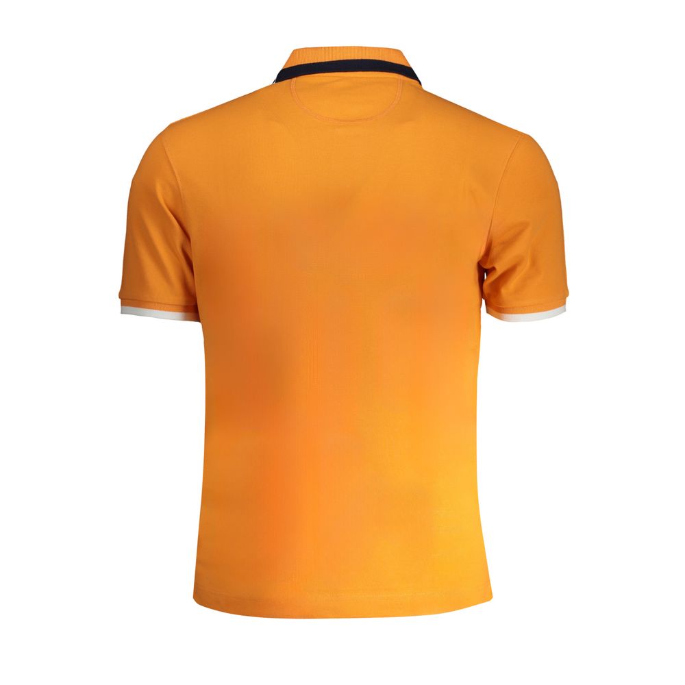 Arancione Cotton Men Polo