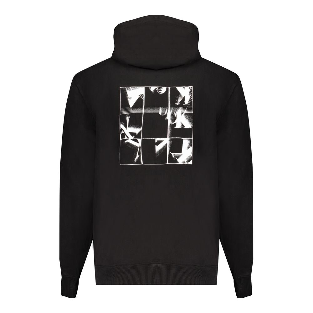 Black Cotton Men's Sweatshirt