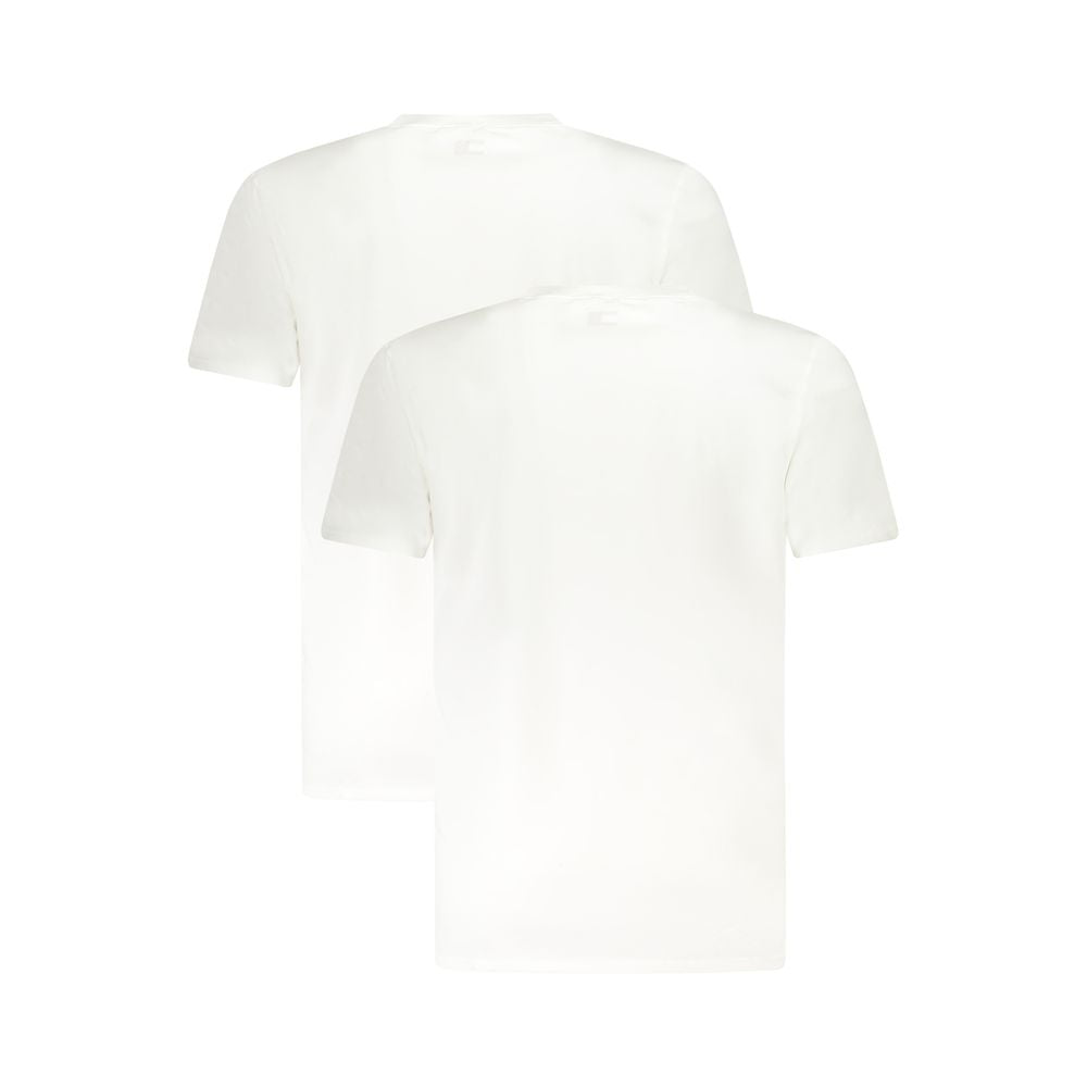 White Cotton Men Underwear Shirt