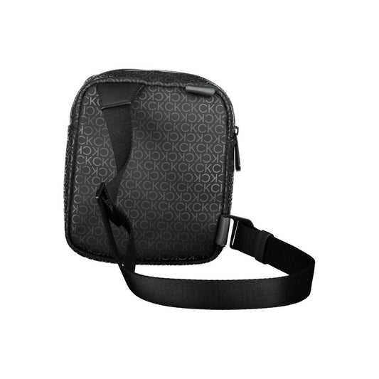 Nero Polyurethane Men Shoulder Bag